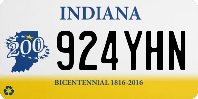 IN license plate 924YHN