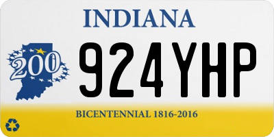 IN license plate 924YHP