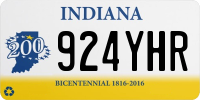IN license plate 924YHR