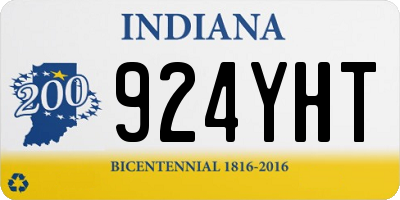 IN license plate 924YHT