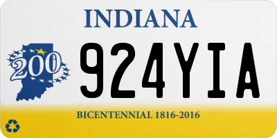 IN license plate 924YIA