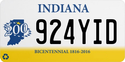 IN license plate 924YID