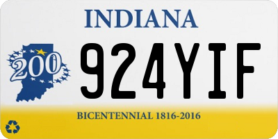 IN license plate 924YIF