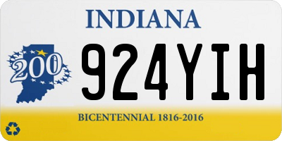 IN license plate 924YIH