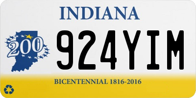 IN license plate 924YIM