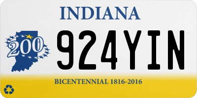IN license plate 924YIN