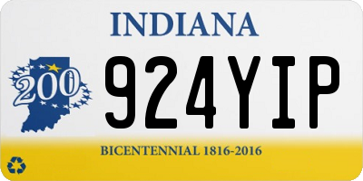 IN license plate 924YIP