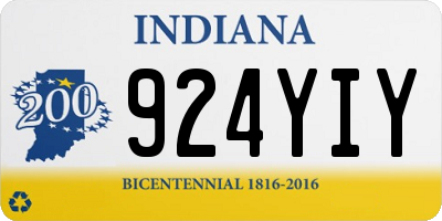 IN license plate 924YIY