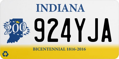 IN license plate 924YJA