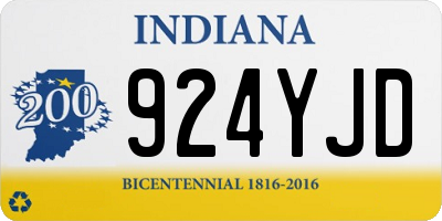IN license plate 924YJD