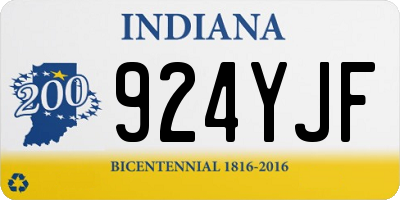 IN license plate 924YJF
