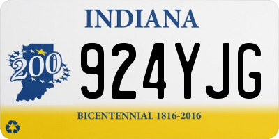 IN license plate 924YJG