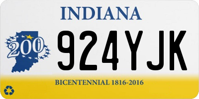 IN license plate 924YJK