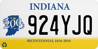 IN license plate 924YJQ