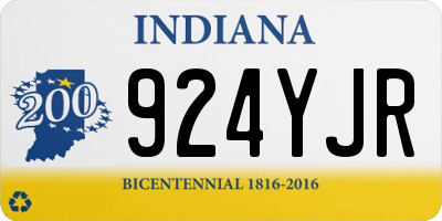 IN license plate 924YJR