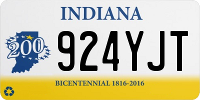 IN license plate 924YJT
