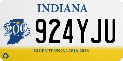 IN license plate 924YJU