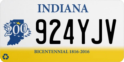 IN license plate 924YJV