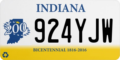 IN license plate 924YJW