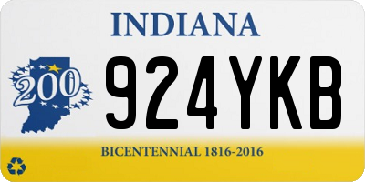 IN license plate 924YKB