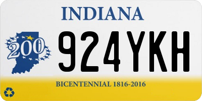 IN license plate 924YKH
