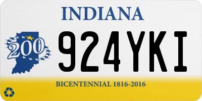 IN license plate 924YKI