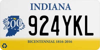 IN license plate 924YKL
