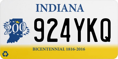 IN license plate 924YKQ