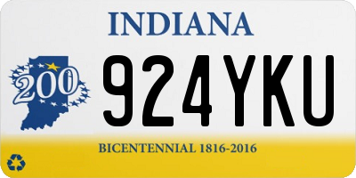 IN license plate 924YKU