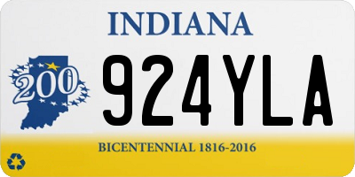 IN license plate 924YLA