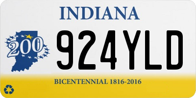 IN license plate 924YLD
