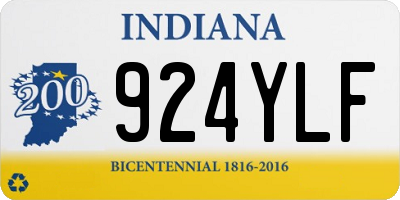 IN license plate 924YLF