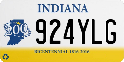 IN license plate 924YLG