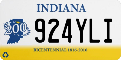 IN license plate 924YLI