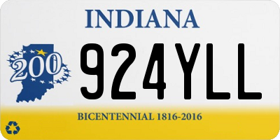IN license plate 924YLL