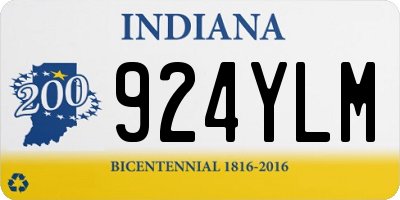 IN license plate 924YLM