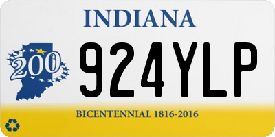 IN license plate 924YLP