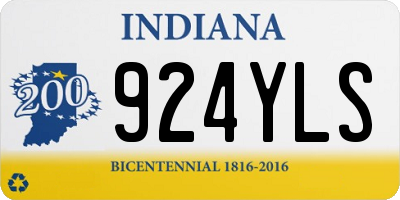 IN license plate 924YLS