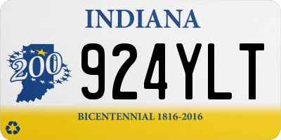 IN license plate 924YLT