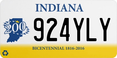 IN license plate 924YLY