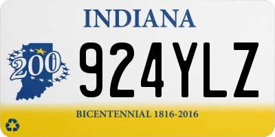 IN license plate 924YLZ