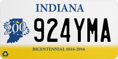 IN license plate 924YMA