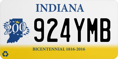 IN license plate 924YMB