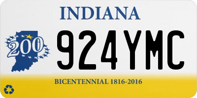 IN license plate 924YMC