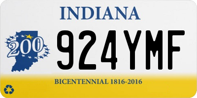 IN license plate 924YMF