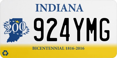 IN license plate 924YMG