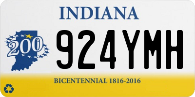 IN license plate 924YMH