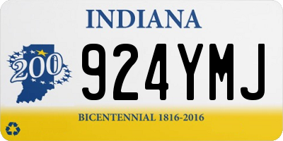 IN license plate 924YMJ