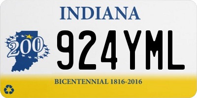 IN license plate 924YML