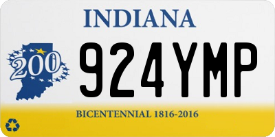 IN license plate 924YMP